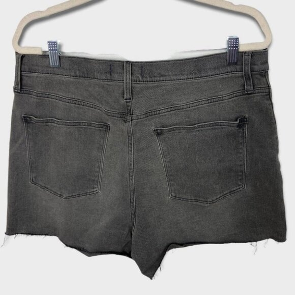 NEW Madewell High Rise Denim Shorts Grey Black Size 32 M5774 2021 Cotton 2021 - Picture 4 of 15